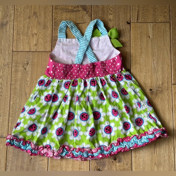 Rare Editions Polka Dots and Floral Ruffle Hem Top size 4T - Picture 6 of 7